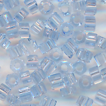 Hexa-Cut-Perlen caribian-blau transparent, Inhalt 20 g, Gr&ouml;&szlig;e 11/0