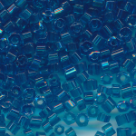 Hexa-Cut-Perlen powder-blue transparent, Inhalt 20 g,...