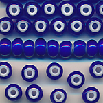 Rocailles dunkel-blau whitehearts 20 g, Gr&ouml;&szlig;e 1/0, Gro&szlig;loch