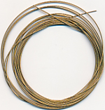 Juwelier-Draht, goldfarbig, nylonummantelt, 0,38 mm x 2,25 m