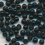 Glasperlen schwarz opak, Inhalt  280 Stück, Größe 3 mm, Kugeln