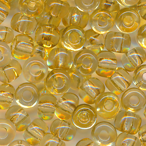 Rocailles honig klar, Inhalt 6 g, Größe 6/0, böhmisch