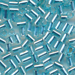Stiftperlen hell-blau kristall Silbereinzug, Inhalt 20 Gramm, Gr&ouml;&szlig;e 1