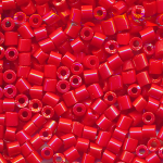 Hexa-Cut-Perlen feuer-rot rainbow, Inhalt 20 g, Gr&ouml;&szlig;e 12/0