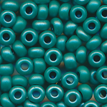 Rocailles matt neptun-grün metallic