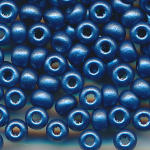 Rocailles Beads matt dunkel-blau metallic