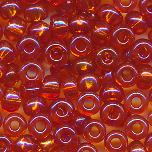 Rocailles blut-orange klar rainbow