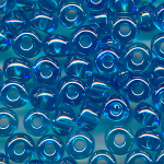 Rocaillesperlen l&uuml;ster transparent aqua-blau