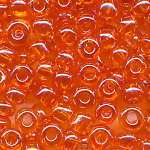 Rocaillesperlen lüster transparent orange