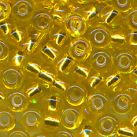 Rocailles hell gold Silbereinzug