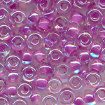 Rocailles kristall lining violett-rosa