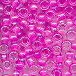 Rocaillesperlen kristall l&uuml;ster Farbeinzug pink