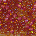 Rocaillesperlen kristall Farbeinzug dunkel fuchsia-rot