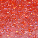 Rocaillesperlen transparent corall-rosa