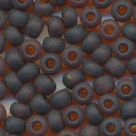 Rocailles matt cedar-braun, Gr&ouml;&szlig;e 6/0  (4,0 mm), 100 Gramm