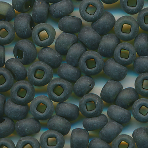 Rocailles matt seaweed-grün, Größe 10/0  (2,3 mm), 100 Gramm