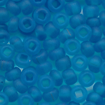 Rocailles matt see-blau, Größe 10/0  (2,3 mm), 20 Gramm