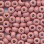Rocailles matt alt-rosa, Größe 6/0  (4,0 mm), 100 Gramm