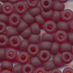 Rocailles matt rubin-rot, Gr&ouml;&szlig;e 9/0  (2,6 mm), 20 Gramm