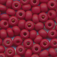 Rocailles matt granat-rot, Größe 6/0  (4,0...