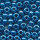 Rocailles stahl-blau metallic, Größe 6/0  (4,0 mm), 100 Gramm