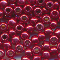 Rocailles rot metallic, Größe 10/0  (2,3 mm),...