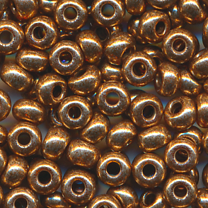 Rocailles bronze-kupfer metallic, Größe 7/0  (3,6 mm), 20 Gramm