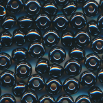 Rocailles schwarz grau l&uuml;ster, Gr&ouml;&szlig;e 9/0  (2,6 mm), 20 Gramm