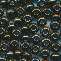 Rocailles bronze iris AB, Größe 6/0  (4,0 mm),...