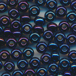 Rocailles blau iris AB, Größe 11/0  (2,1 mm), 20 Gramm
