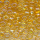 Rocailles bernstein klar rainbow, Größe 8/0  (3,0 mm), 20 Gramm