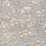Rocaillesperlen kristall rainbow, Gr&ouml;&szlig;e 3/0  (5,5 mm), 100 Gramm