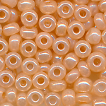 Rocailles lüster opak mandel beige, Größe 10/0  (2,3 mm), 100 Gramm