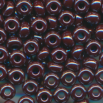 Rocailles lüster opak mocca-braun, Größe 8/0  (3,0 mm), 20 Gramm