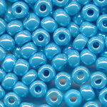 Rocailles lüster opak bleu, Größe 11/0  (2,1 mm), 100 Gramm