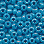 Rocailles l&uuml;ster opak blau, Gr&ouml;&szlig;e 8/0  (3,0 mm), 100 Gramm