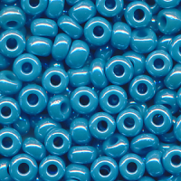 Rocailles lüster opak blau, Größe 8/0...