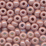 Rocailles lüster opak alt-rosa, Größe 11/0  (2,1 mm), 100 Gramm
