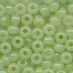 Rocailles gr&uuml;n, soft colour, Gr&ouml;&szlig;e 6/0  (4,0 mm), 100 Gramm