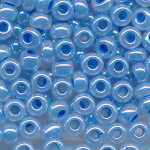 Rocailles blau cylon, Größe 6/0  (4,0 mm), 20...