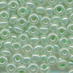 Rocaillesperlen mint-grün cylon, Größe 10/0  (2,3 mm), 20...