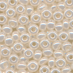 Rocaillesperlen perlmutt cylon, Größe 6/0  (4,0 mm), 100...