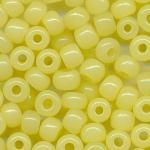 Rocailles zirtonen-gelb, soft colour, Gr&ouml;&szlig;e 8/0  (3,0 mm), 100 Gramm