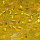 Rocailles hell gold Silbereinzug, Größe 11/0  (2,1 mm), 20 Gramm