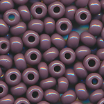 Rocailles opak poliert deep violett, Größe 6/0  (4,0 mm), 20 Gramm