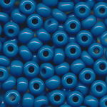 Rocailles opak poliert powder-blue, Größe 9/0  (2,6 mm), 20 Gramm