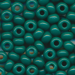 Rocailles opak poliert olive-grün, Größe 8/0  (3,0 mm), 20 Gramm