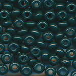 Rocailles opak poliert tannen-grün, Größe 6/0  (4,0 mm), 20 Gramm