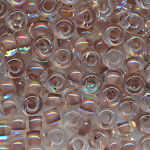 Rocailles kristall lüster lining braun, Größe 11/0  (2,1 mm), 100 Gramm