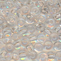 Rocailles klar kristall, Größe 3/0  (5,5 mm),...